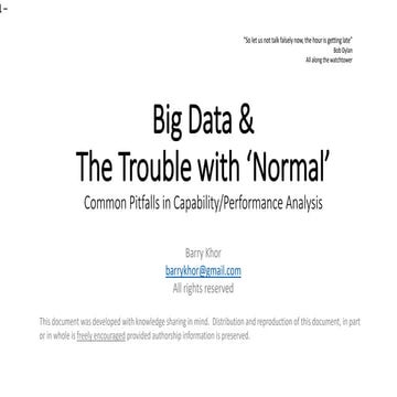 Big Data & The Trouble with 'Normal'
