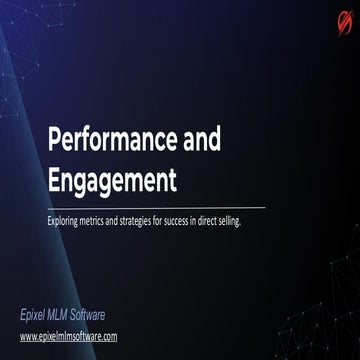 Why is Engagement Crucial for Direct Selling Performance? | PDF