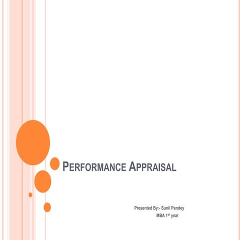 Performance appraisal