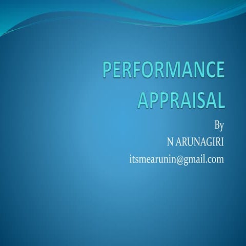 Performance  appraisal