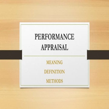 Performance appraisal (Human Resource Management)