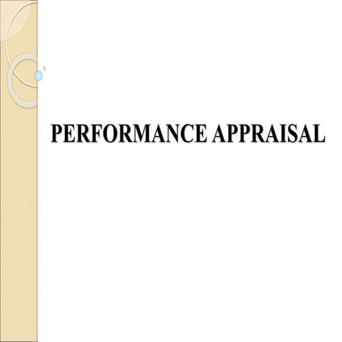 Performance appraisal (HRM)BBA 3rd sem