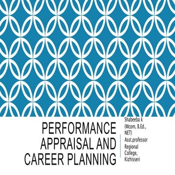 Performance appraisal and  career planning in HRM.pptx