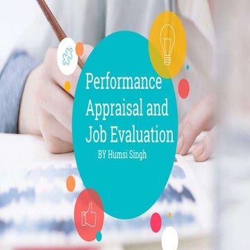 Performance appraisal and job evaluation | PPT