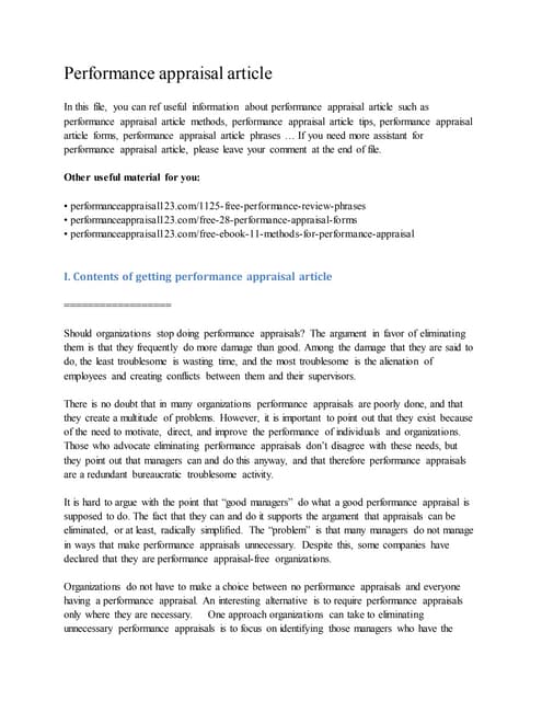 Performance appraisal in wipro | DOCX | Resume Writing and Advice | Job ...