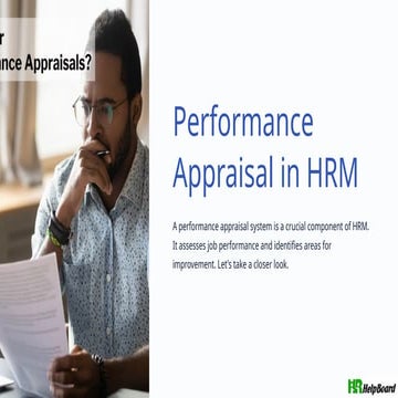 Performance Appraisal Definition and Meaning