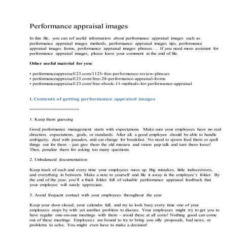 Performance appraisal images