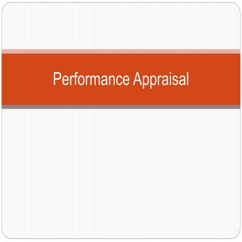 Performance apprisal