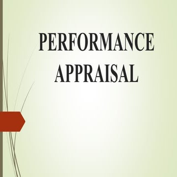 Performance apprisal