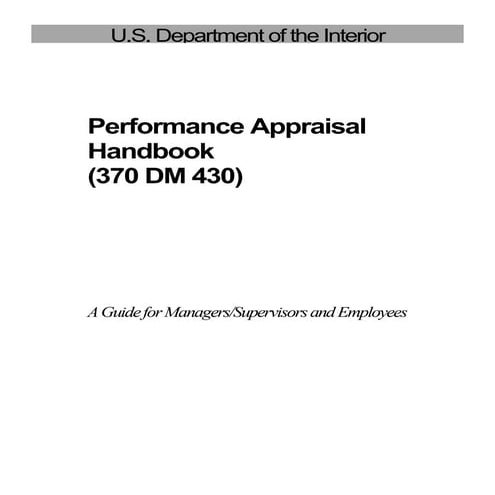 Performance apprisal hand book | PDF