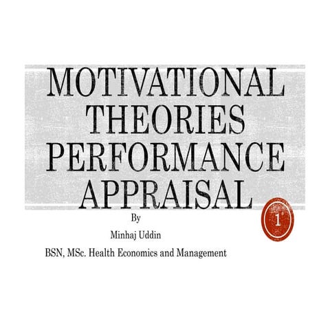 Performance Apraisal.pptxmotivationa theory