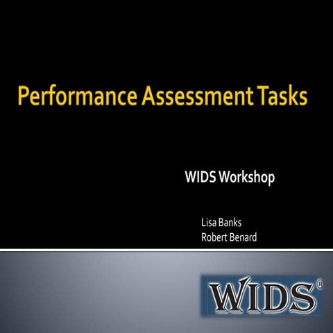 Performance Assessment Task | PPT