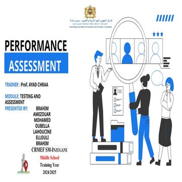 PERFORMANCE BASED ASSESSMENT (CRMEF-SM))