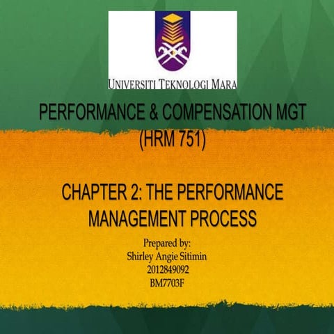 Chapter 2: Performance Management Process