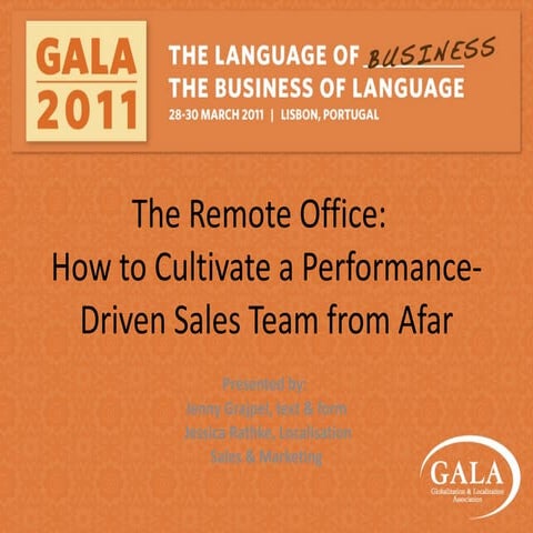 Performance Driven Sales