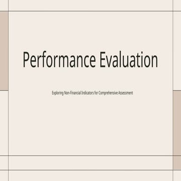 Performance Evaluation non financial indicators ppt .pptx