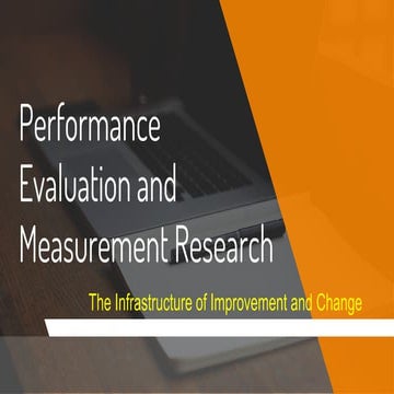 Performance Evaluation and Measurement