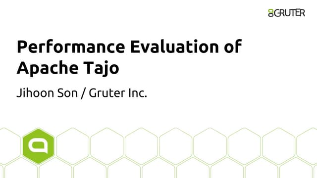 Performance evaluation of apache tajo