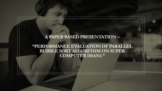 Performance evaluation of parallel bubble sort algorithm on supercomputer IMAN1.