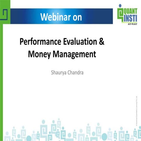 Performance evaluation & portfolio management