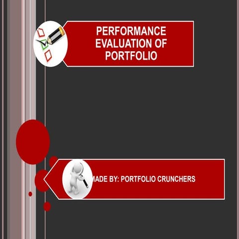 Performance evalution of portfolio