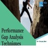 Performance Gap Analysis Techniques Powerpoint Presentation Slides