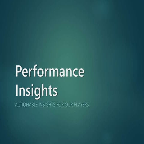 KPI - Performance Insights - Business Deck