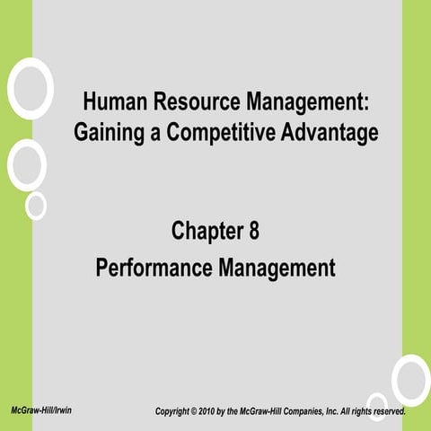 Performance Management