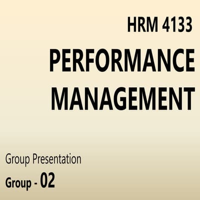 Performance Management