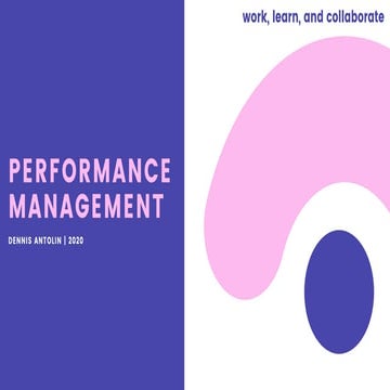Performance Management