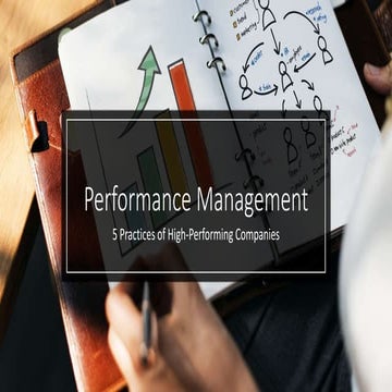 5 Performance Management Practices of High-Performing Firms