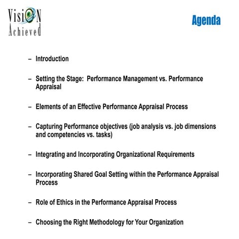 Performance management  dr. george taylor iii