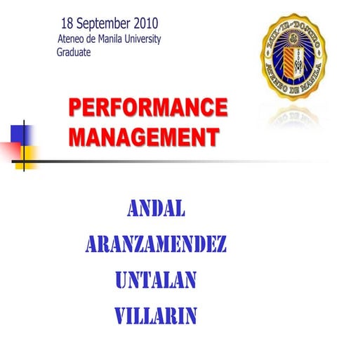 Performance management | PPTX