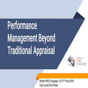Performance Management  Beyond Apprasai 
