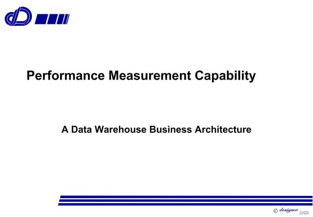 Performance management capability