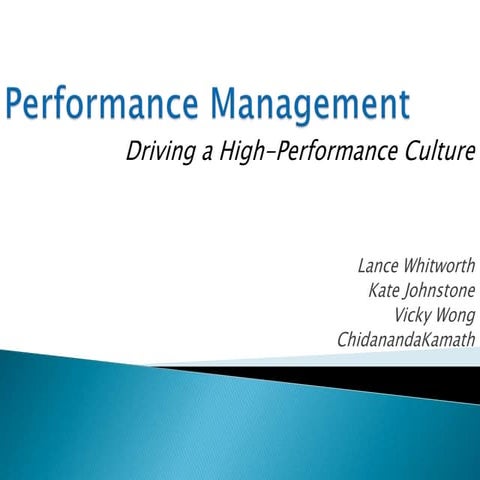 Performance Management