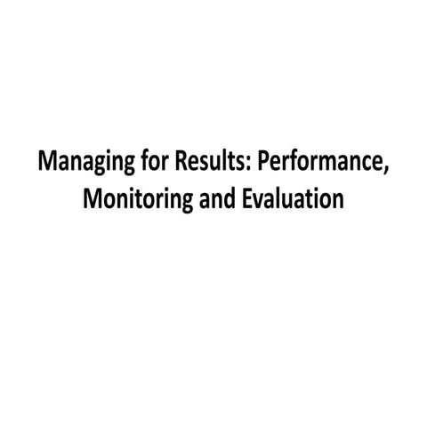 Performance management in public sector of pakistan
