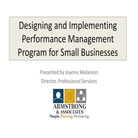 Performance Management presentation 03.2011 final