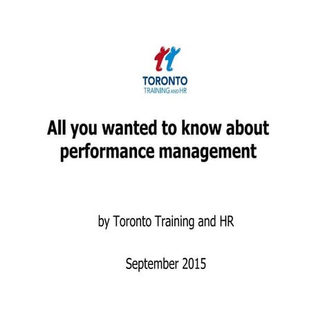 Performance management September 2015