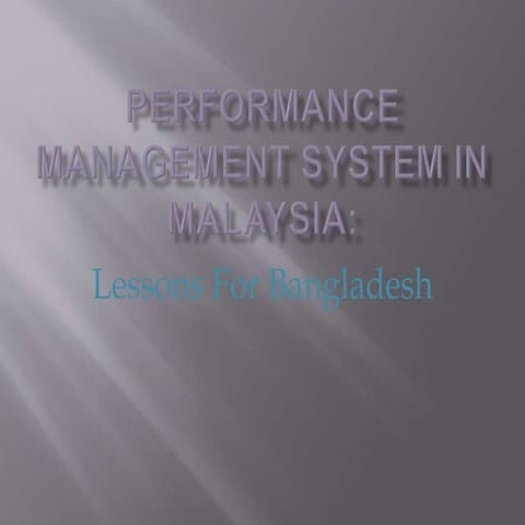 Performance management system in malaysia