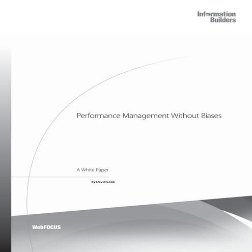 Performance management without biases