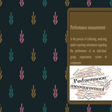 Performance measurement