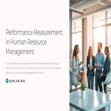 Comprehensive Strategies for Performance Measurement in Human Resource ...