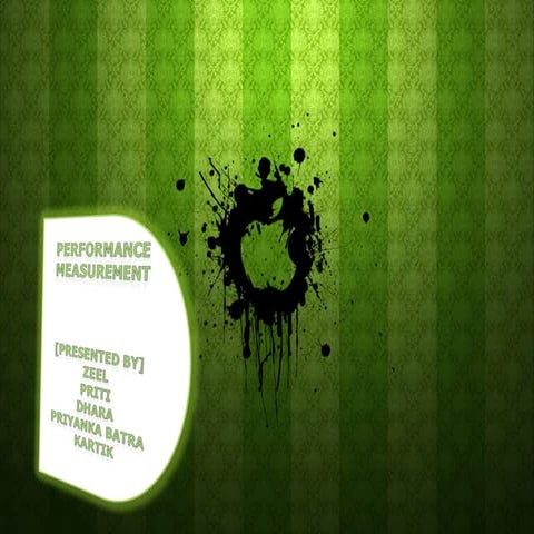 Performance measurement balanced scorecard