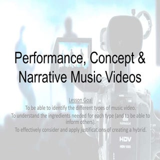 Performance narrative concept