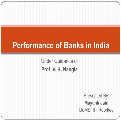 Performance of banks in india 2011
