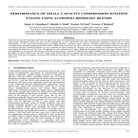 The performance and exhaust emission analysis of diesel engine using ...