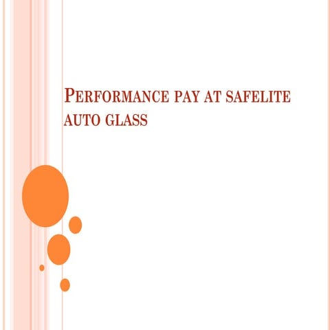 Performance Pay at Safelite Auto Glass