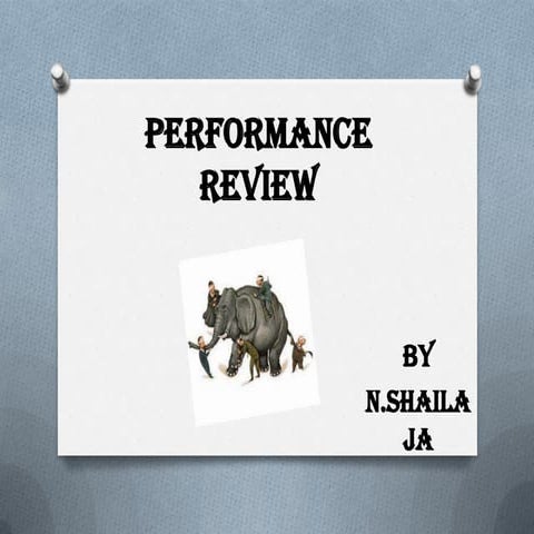 Performance reviews