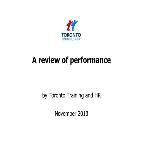 Performance reviews November 2013